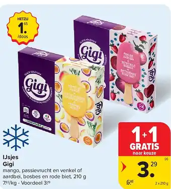 Carrefour IJsjes Gigi aanbieding