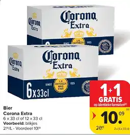 Carrefour Bier Corona Extra aanbieding