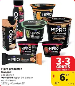 Carrefour Hipro producten Danone aanbieding