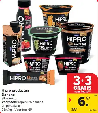 Hipro producten Danone