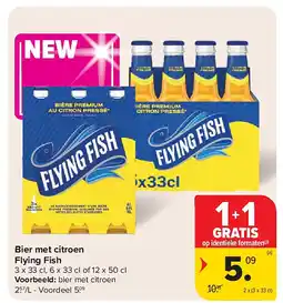 Carrefour Bier met citroen Flying Fish aanbieding