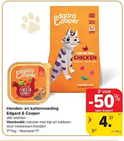 Carrefour Honden- en kattenvoeding Edgard & Cooper aanbieding