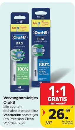 Carrefour Vervangborsteltjes Oral-B aanbieding