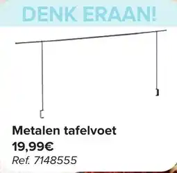 Carrefour Metalen tafelvoet aanbieding