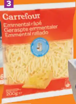 Carrefour Geraspte emmentaler Carrefour aanbieding