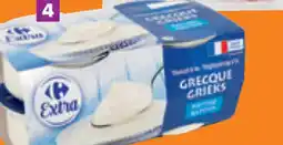 Carrefour Yoghurt op z'n Grieks natuur Carrefour aanbieding
