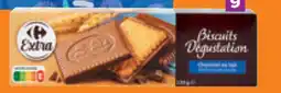 Carrefour Koekjes met plakje melkchocolade Carrefour aanbieding