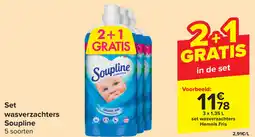 Carrefour Set wasverzachters soupline aanbieding