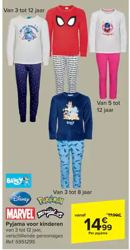 Carrefour Pyjama voor kinderen aanbieding