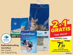 Carrefour Nfvegetal Kattenbakvulling aanbieding