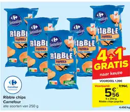Carrefour Ribble chips Carrefour aanbieding