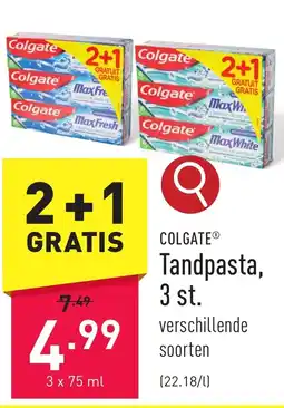 ALDI Colgate Tandpasta aanbieding