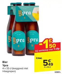 Carrefour Bier Ypra aanbieding
