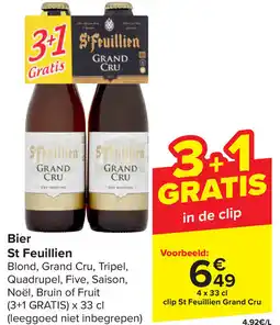 Carrefour Bier St Feuillien aanbieding