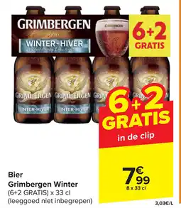 Carrefour Bier Grimbergen Winter aanbieding