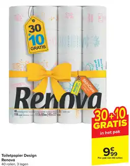 Carrefour Toiletpapier Design Renova aanbieding