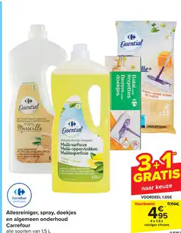 Carrefour Allesreiniger, spray, doekjes en algemeen onderhoud Carrefour aanbieding