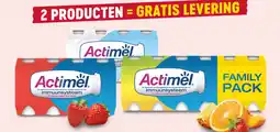 Delhaize Actimel aanbieding