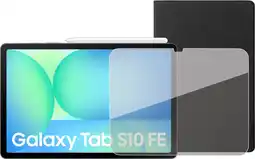 Coolblue Samsung Galaxy Tab S10 FE 10,9 Pouces 128 Go Wifi/5G Gris Enterprise Edition + Pack de Protection aanbieding