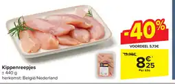 Carrefour Kippenreepjes aanbieding