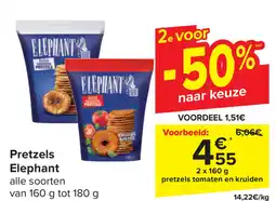 Carrefour Elephant Pretzels aanbieding
