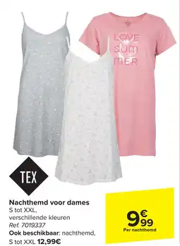 Carrefour Nachthemd voor dames aanbieding