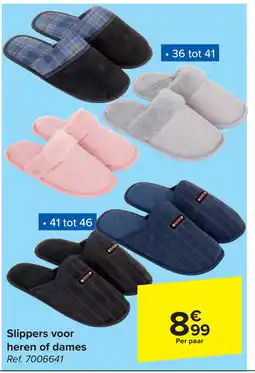 Carrefour Slippers voor heren of dames aanbieding