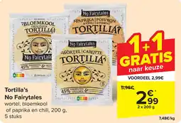 Carrefour Tortilla's No Fairytales aanbieding