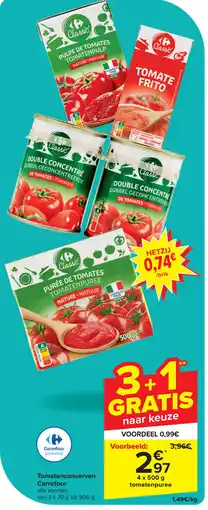 Carrefour Tomatenconserven Carrefour aanbieding