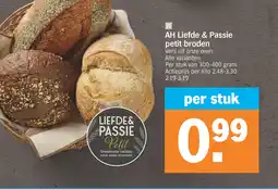 Albert Heijn AH Liefde & Passie petit broden aanbieding