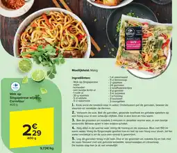 Carrefour Wok op Singaporese wijze aanbieding