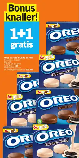 Albert Heijn Oreo enrobed white en milk aanbieding