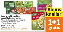 Albert Heijn Knorr wereldgerechten, maaltijdmixen en pasta's aanbieding