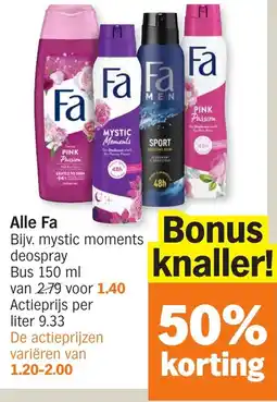 Albert Heijn Alle Fa aanbieding