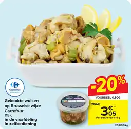 Carrefour Gekookte wulken op Brusselse wijze Carrefour aanbieding