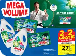 Carrefour Gamma Vloeibare Wasmiddelen en Pods Ariel aanbieding