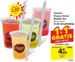 Carrefour Gamma Flavour Drink Bubble Tea aanbieding