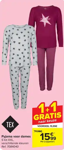 Carrefour Pyjama voor Dames aanbieding
