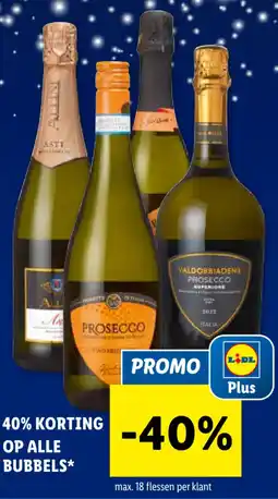 Lidl 40% korting op alle bubbels aanbieding