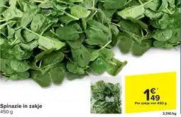 Carrefour Spinazie in zakje aanbieding