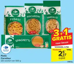Carrefour Pasta carrefour aanbieding