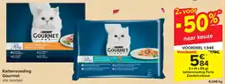 Carrefour Kattenvoeding gourmet aanbieding