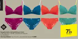Carrefour Tex soepele beha met padding en kant aanbieding