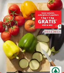 Spar Losse tomaten, aubergines of paprika's aanbieding