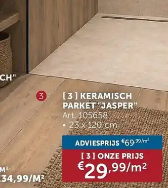 Zelfbouwmarkt Keramisch Parket Jasper aanbieding