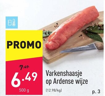 ALDI Varkenshaasje op Ardense wijze 500g aanbieding
