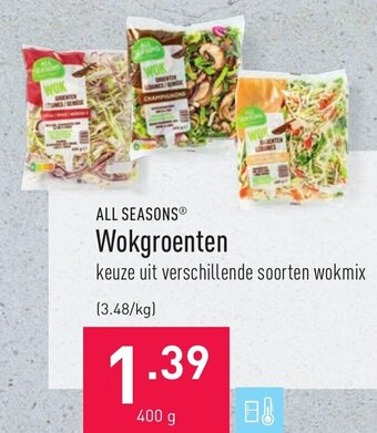 ALDI All seasons Wokgroenten 400g aanbieding