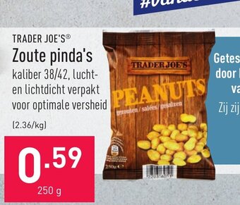 ALDI Trader joe's Zoute pinda's 250g aanbieding