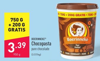 ALDI Boerinneke Chocopasta 950g aanbieding