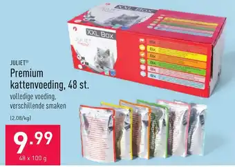 ALDI Juliet Premium kattenvoeding, 48 st. 48 x 100g aanbieding